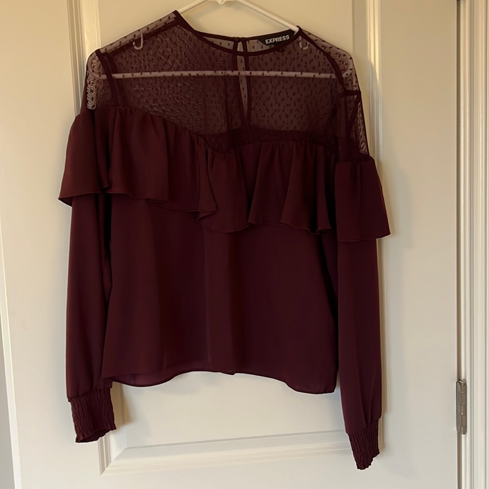 Express Plum Blouse M